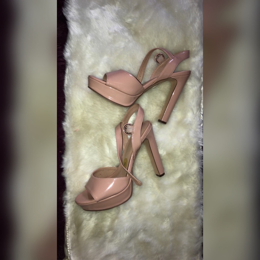 Madden Girl Nude Platform Heels